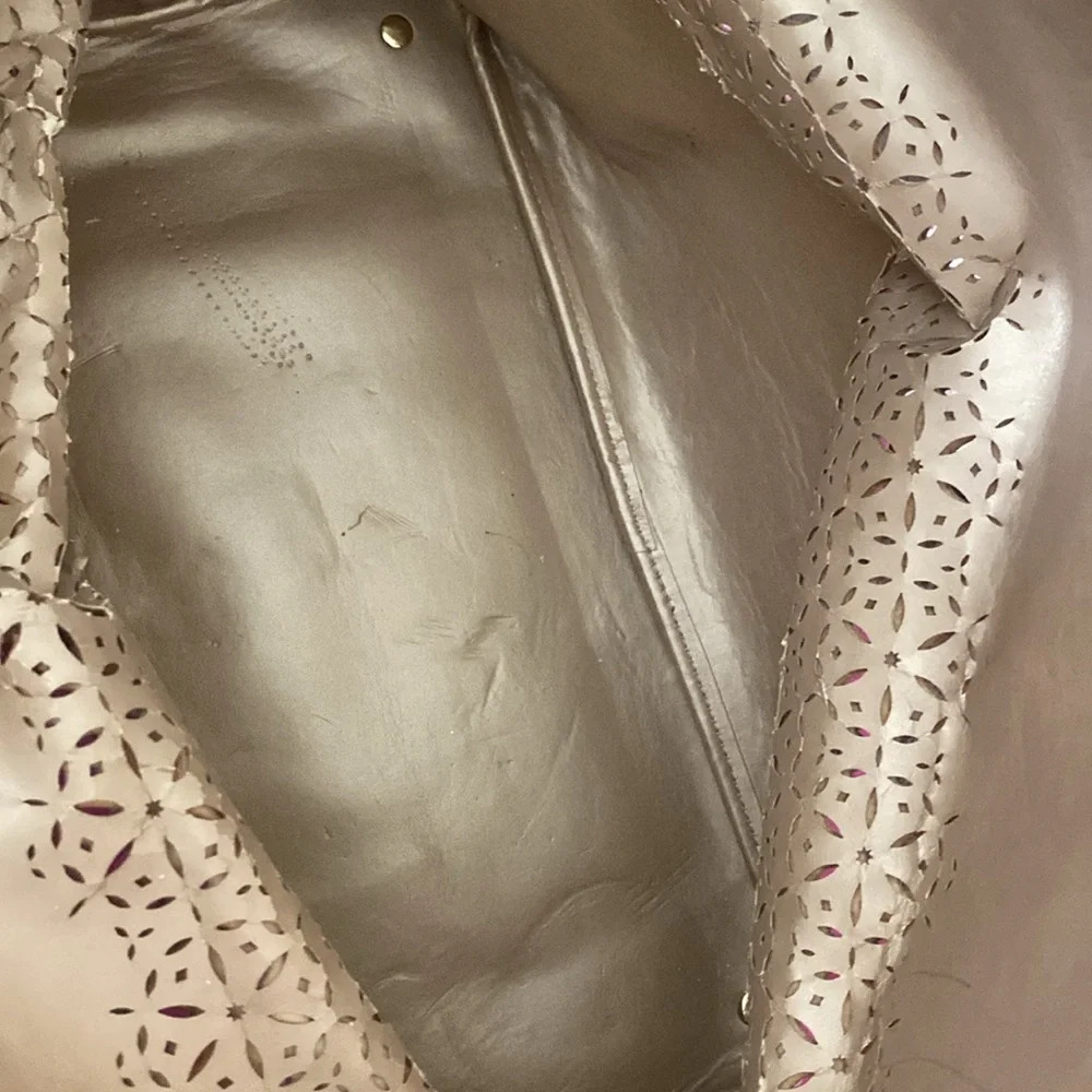 Ralph Lauren RLL Littlebury Tote Bag Rose Pink Gold - Picture 6 of 11